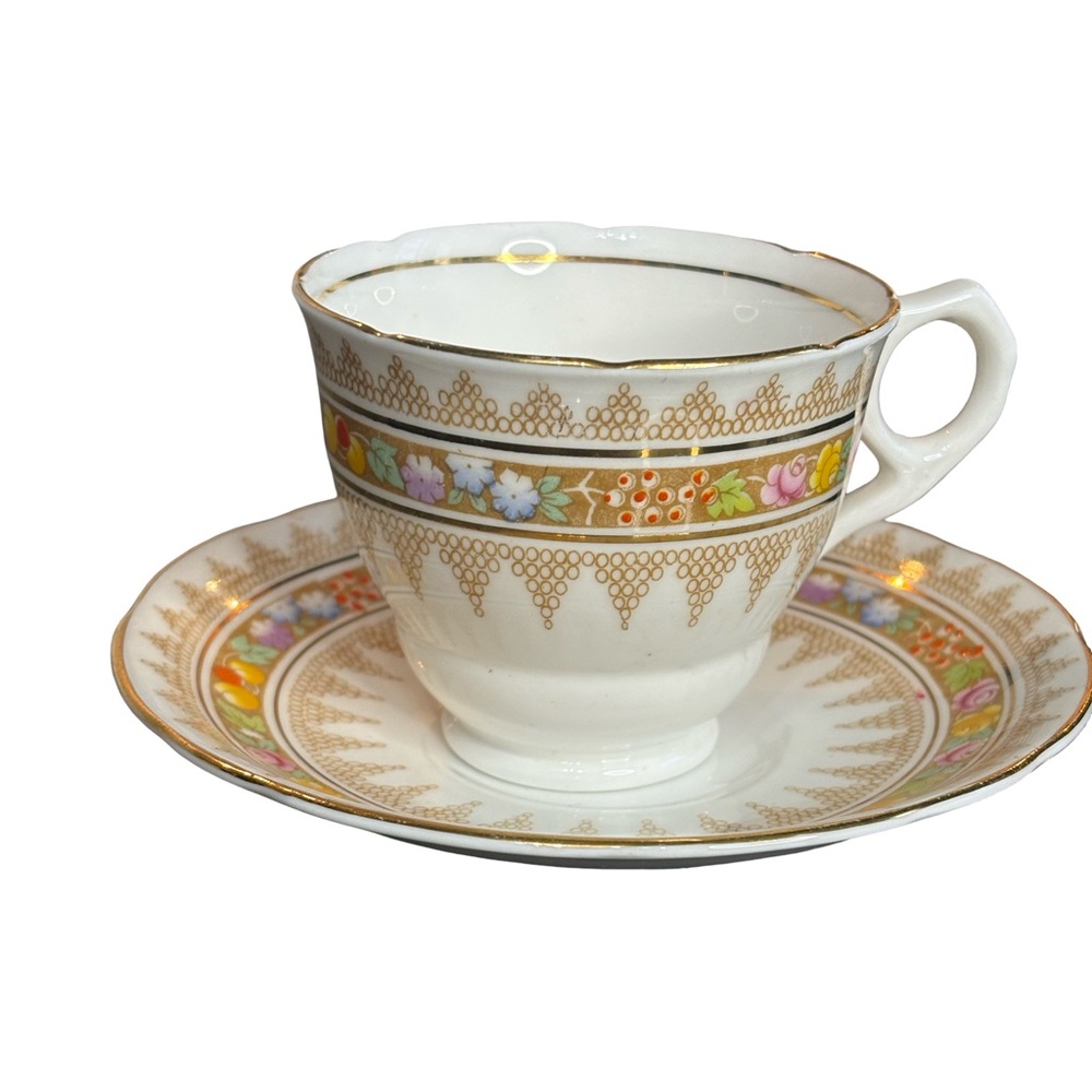 Vintage Royal Stafford "Regency" Bone China Teacup & Saucer - England